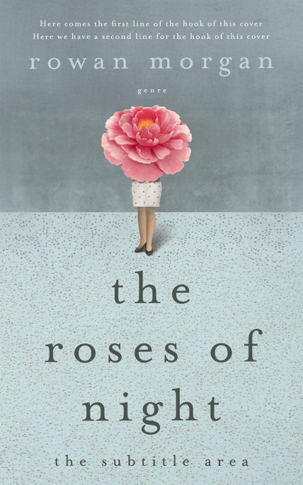 Front view of Tower Gray #34388 - Premade Literary Fiction Book Cover