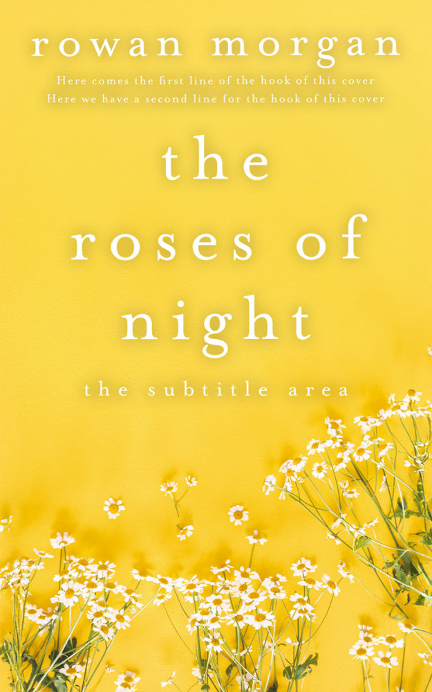 Front view of Saffron #34399 - Premade Poetry Book Cover