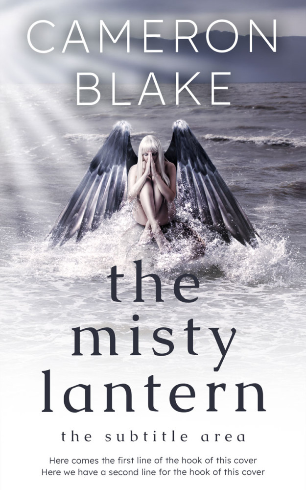 Front view of French Gray #34441 - Premade Fantasy Book Cover