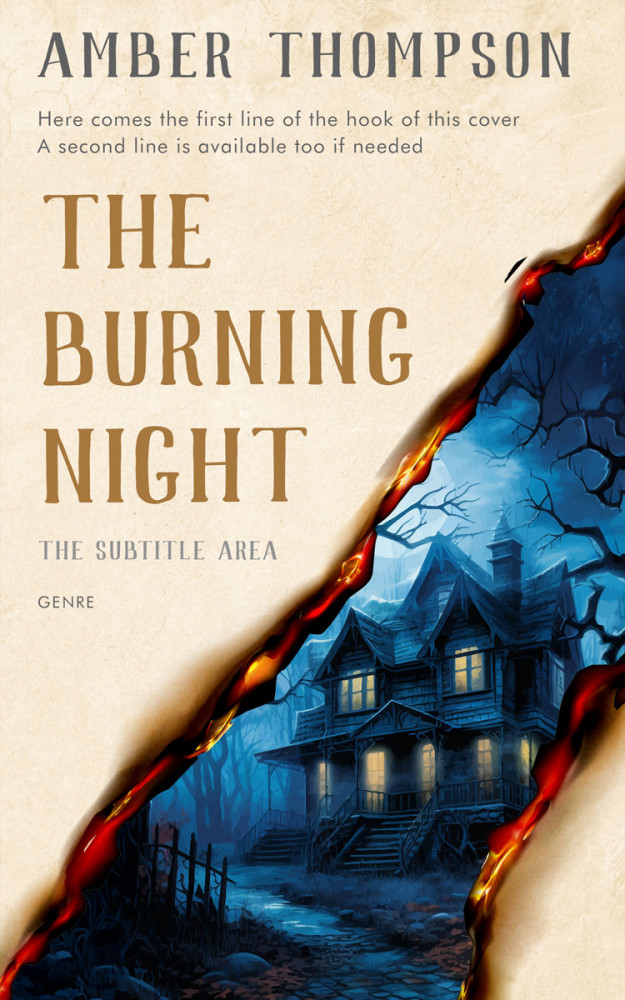 Front view of Parchment #34451 - Premade Mystery & Thriller & Suspense Book Cover