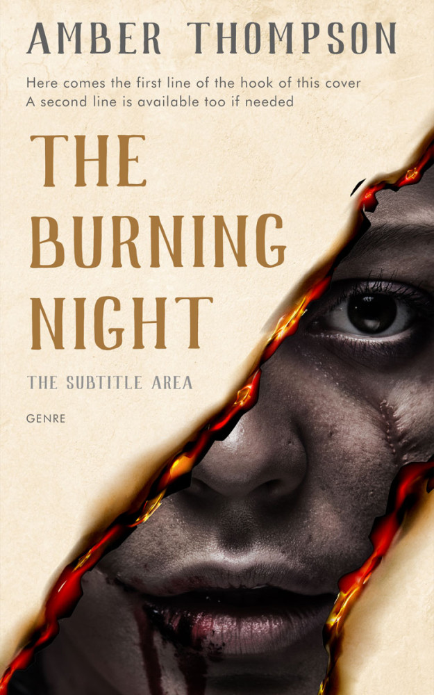 Front view of Parchment #34452 - Premade Mystery & Thriller & Suspense Book Cover