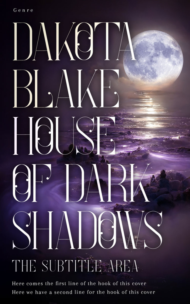 Front view of Bleached Cedar #34489 - Premade Fantasy Book Cover