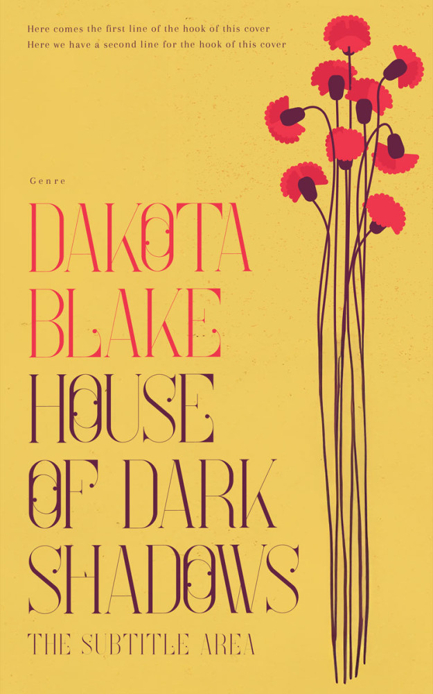 Front view of Confetti #34490 - Premade Poetry Book Cover