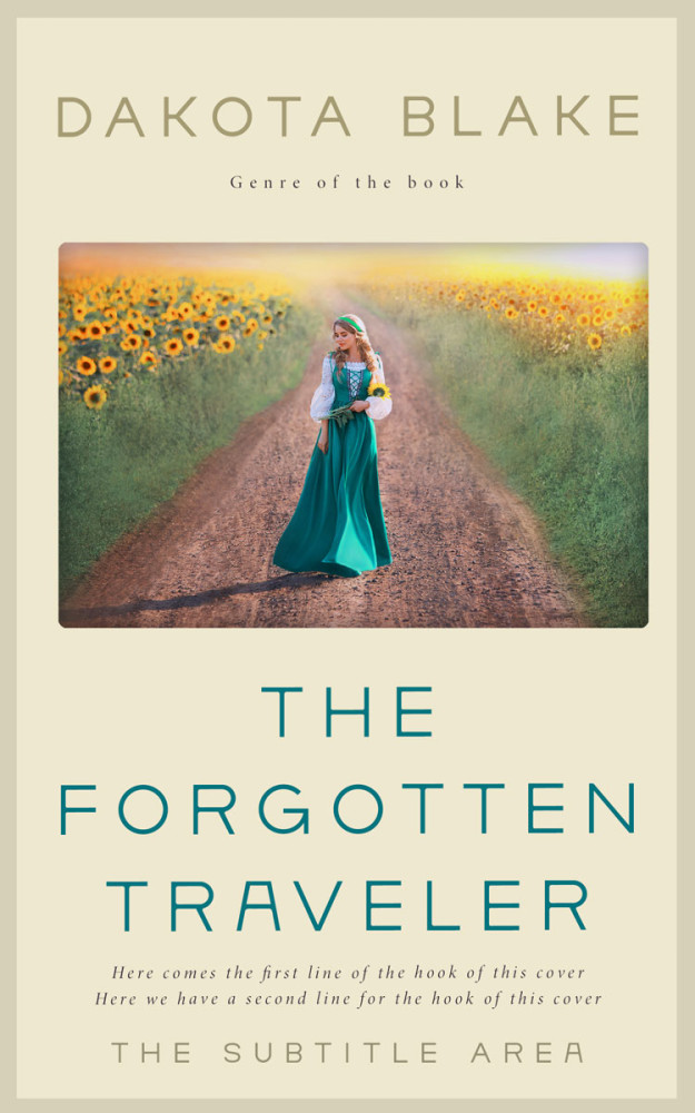 Front view of Stark White #34595 - Premade Travel Book Cover