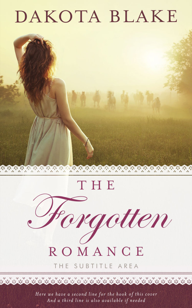 Front view of Yellow Metal #34613 - Premade Romance Book Cover