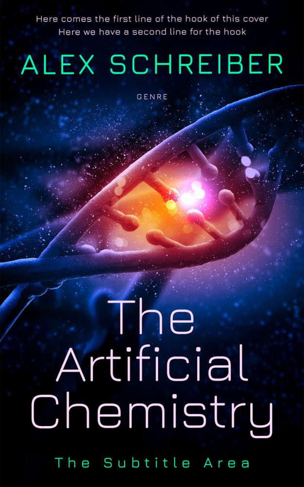 Front view of Puce #34653 - Premade Science Fiction Book Cover