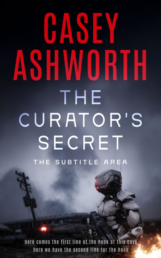 Front view of Charade #34720 - Premade Science Fiction Book Cover | BookCoverZone