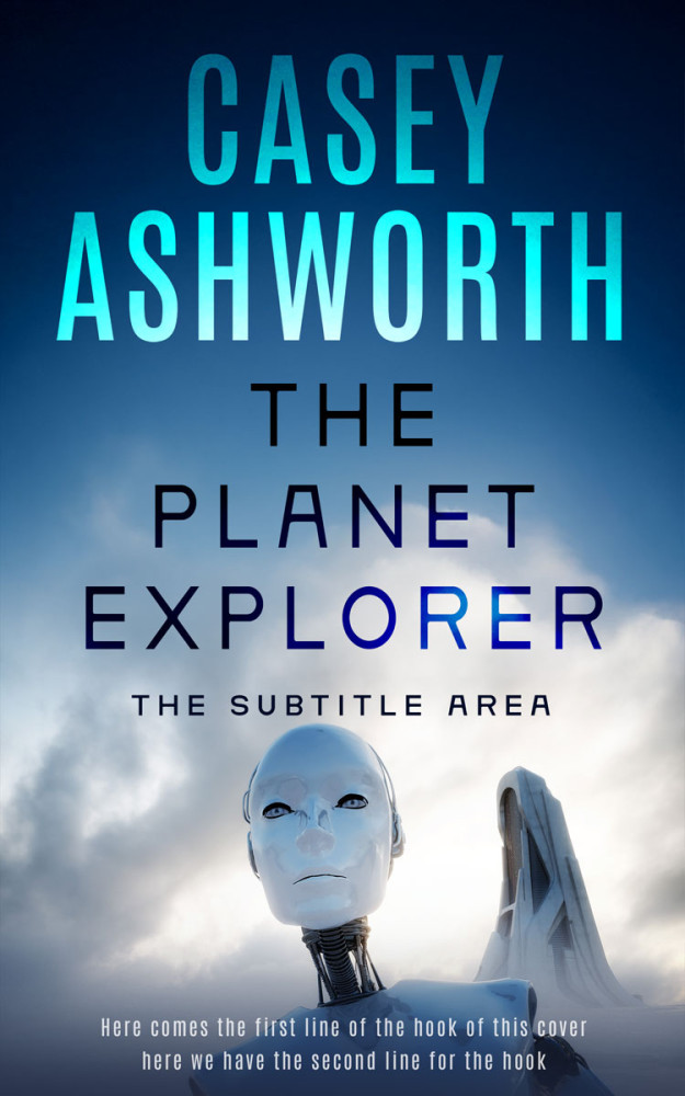 Front view of Ming #34724 - Premade Science Fiction Book Cover