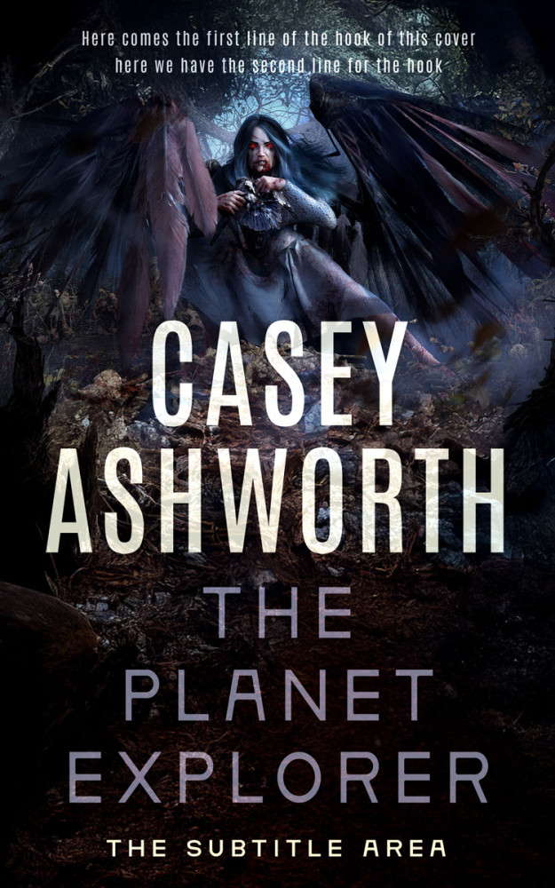 Front view of Woodsmoke #34729 - Premade Fantasy Book Cover