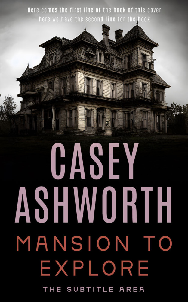 Front view of Pink Swan #34732 - Premade Mystery & Thriller & Suspense Book Cover