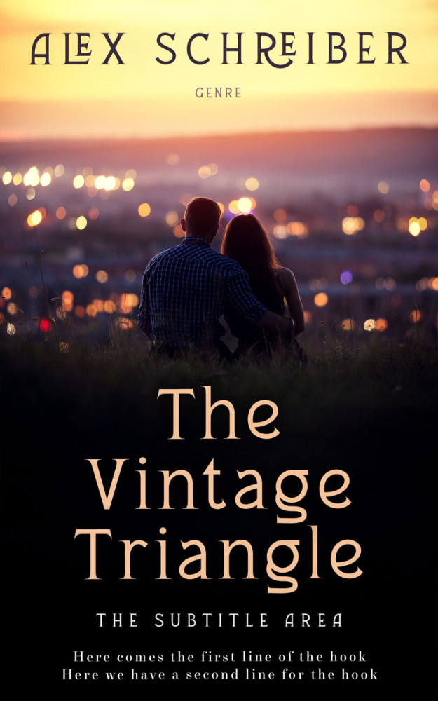 Front view of Thunder #34806 - Premade Romance Book Cover