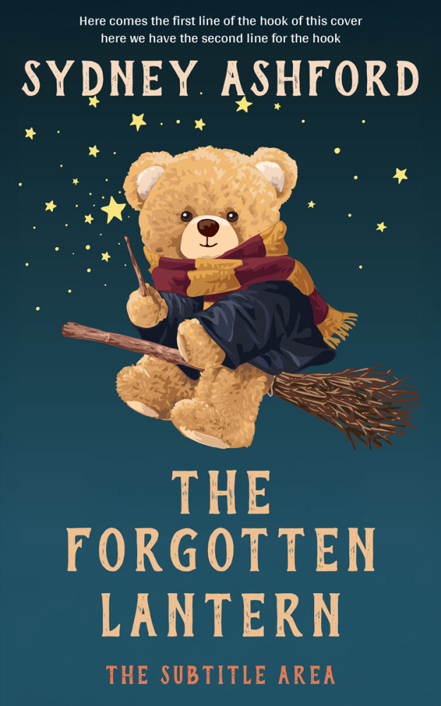 Front view of Blue Dianne #34829 - Premade Fantasy Book Cover