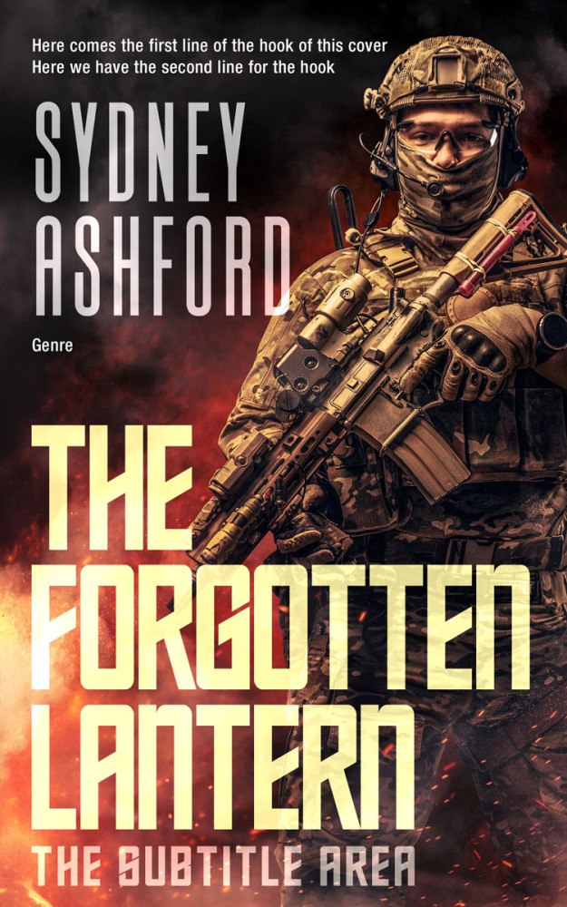 Front view of Gold Sand #34846 - Premade Action & Adventure Book Cover