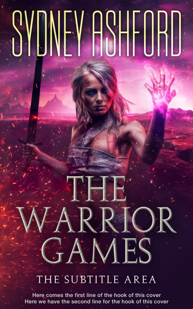 Front view of Wine Berry #34878 - Premade Science Fiction Book Cover