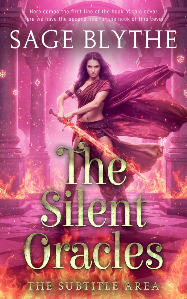 Front view of Cadillac #34895 - Premade Fantasy Book Cover