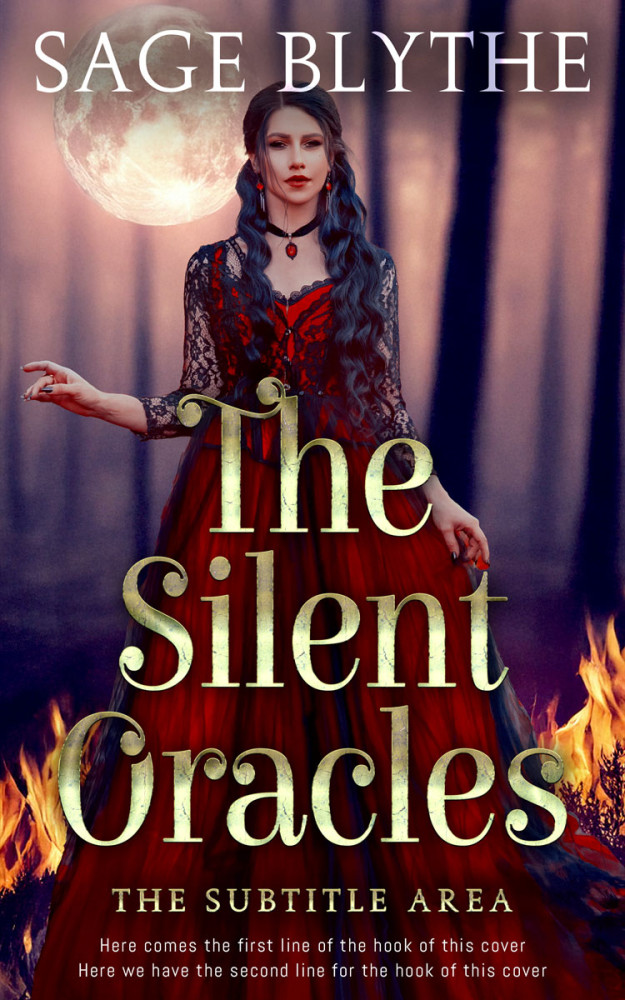 Front view of Tamarind #34900 - Premade Fantasy Book Cover