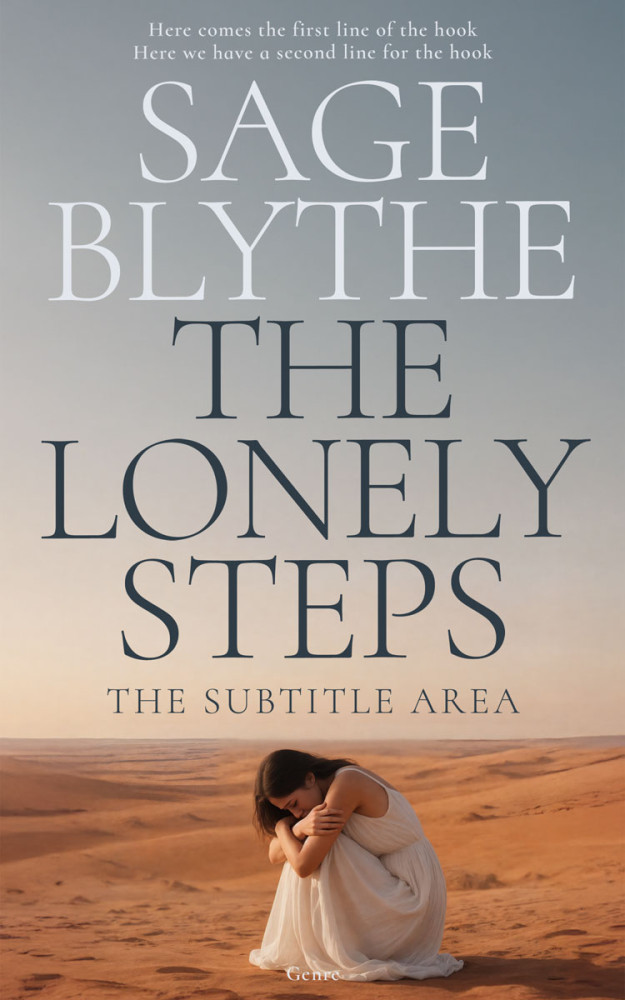 Front view of Cloudy #34977 - Premade Literary Fiction Book Cover