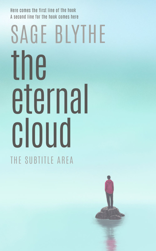 Front view of Jagged Ice #35001 - Premade Health & Mind & Body Book Cover