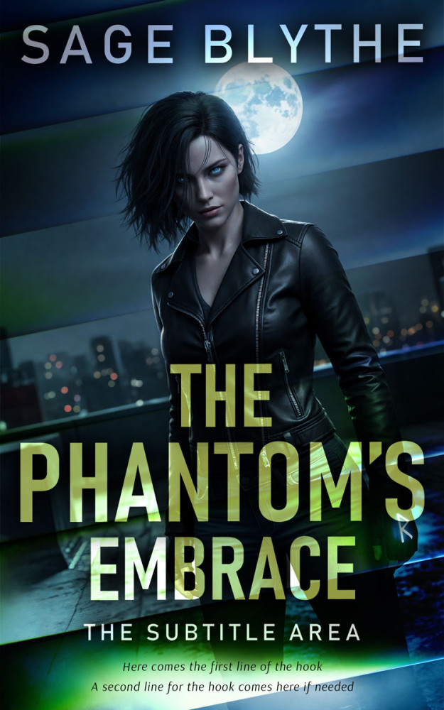 Front view of Gable Green #35080 - Premade Paranormal & Urban Book Cover