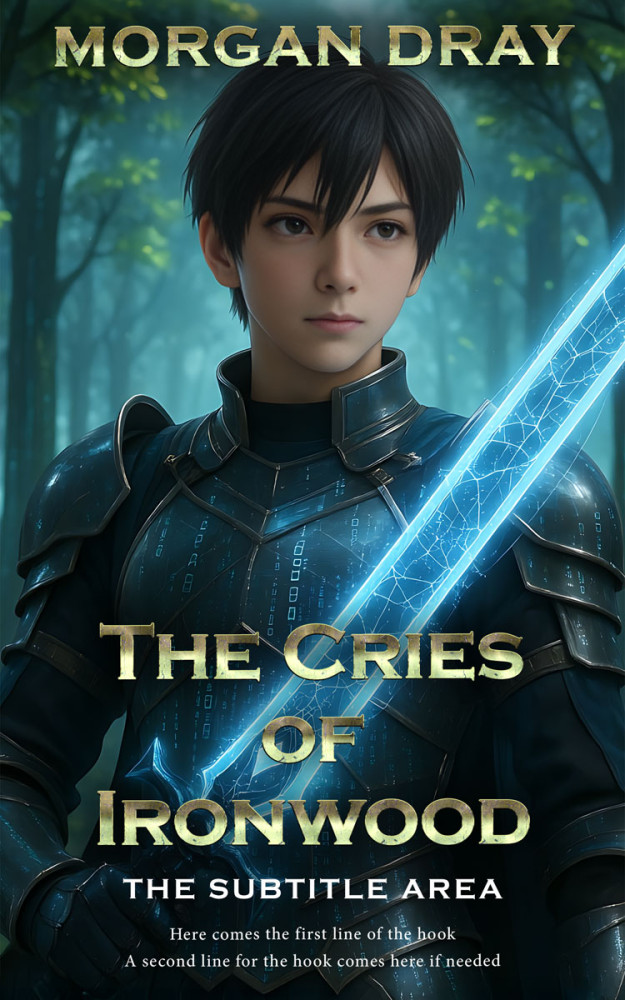 Front view of Timber Green #35140 - Premade LitRPG Book Cover