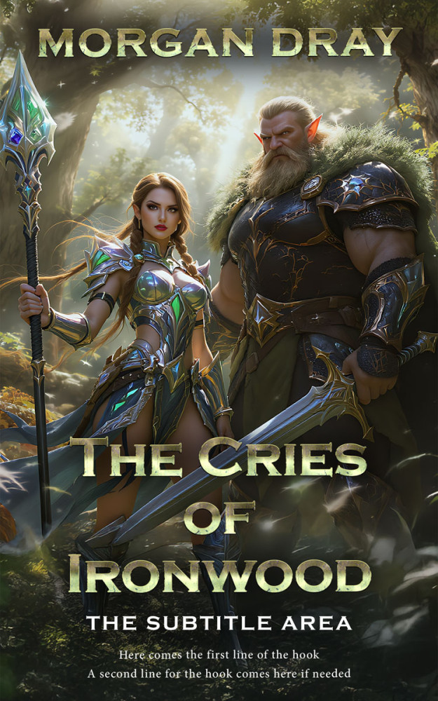 Front view of Rangitoto #35143 - Premade LitRPG Book Cover