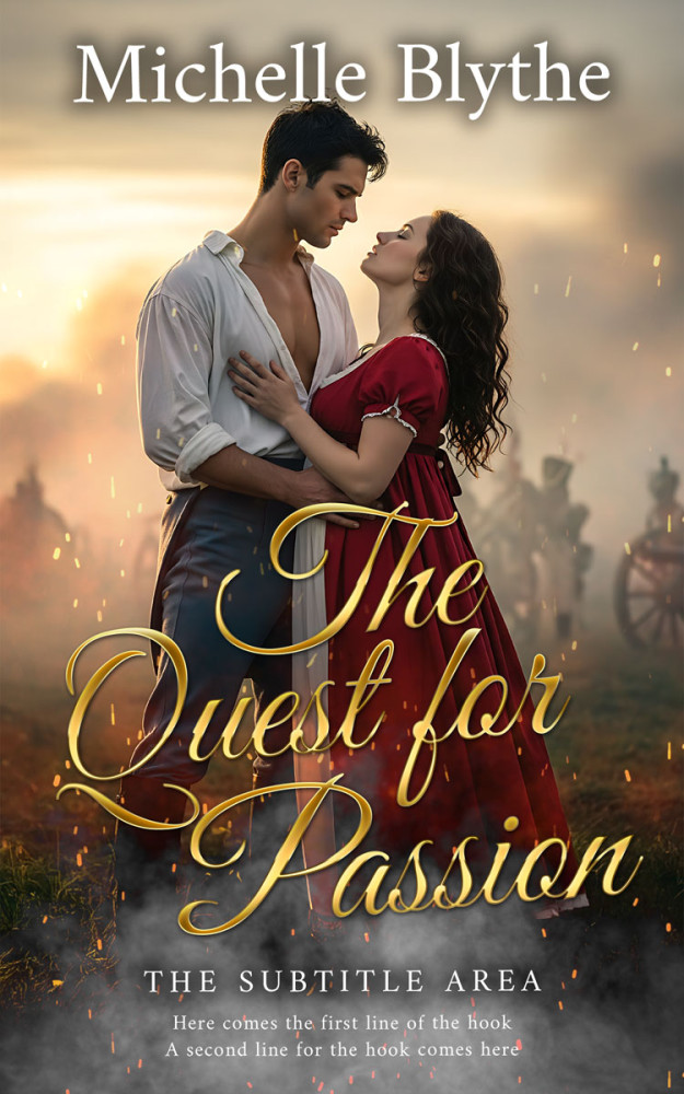 Front view of Taupe #35146 - Premade Romance Book Cover | BookCoverZone