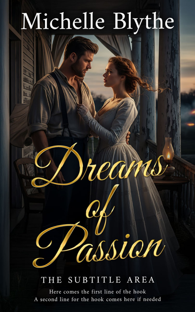 Front view of Cod Gray #35152 - Premade Romance Book Cover