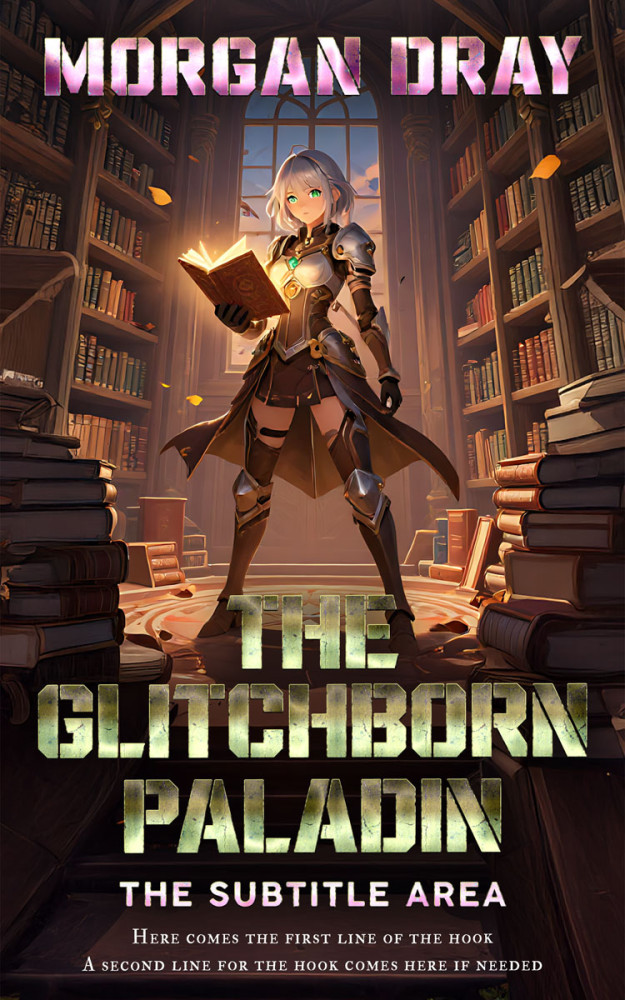 Front view of Cocoa Brown #35166 - Premade Fantasy Book Cover