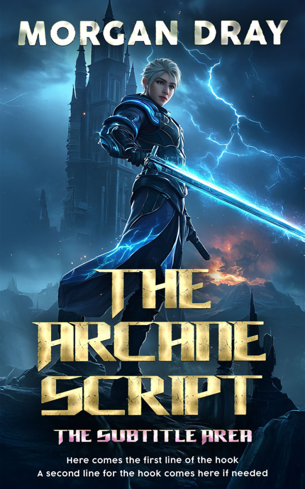 Front view of Big Stone #35172 - Premade Fantasy Book Cover