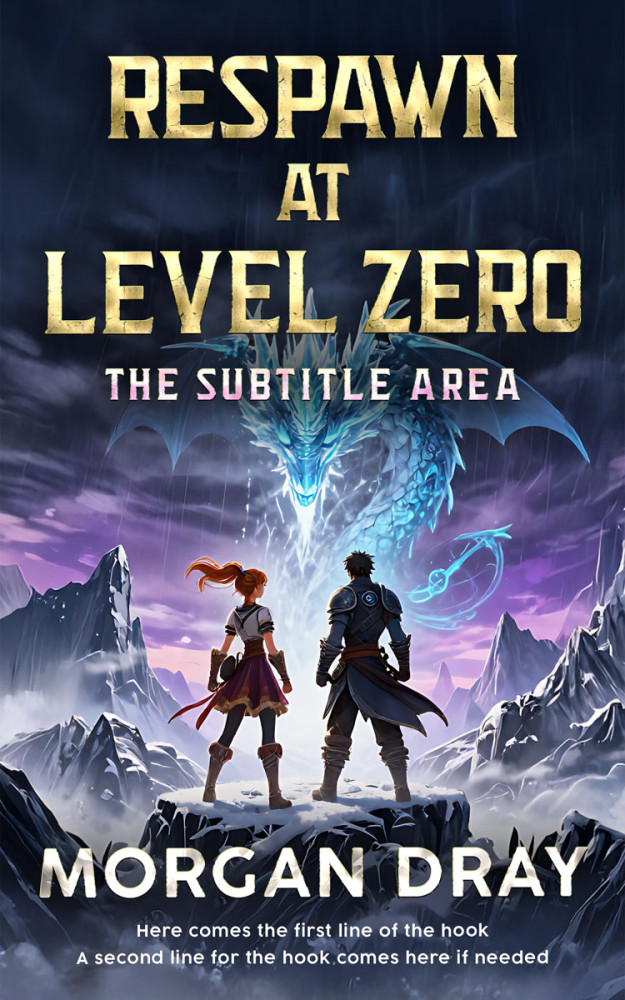 Front view of Ebony Clay #35176 - Premade Fantasy Book Cover