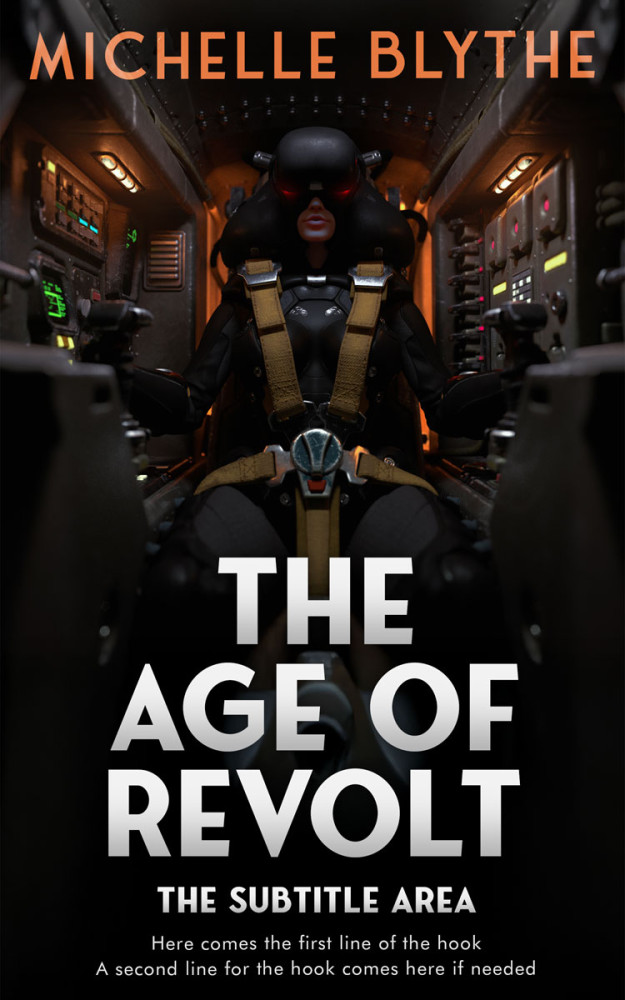 Front view of Rangoon Green #35238 - Premade Science Fiction Book Cover