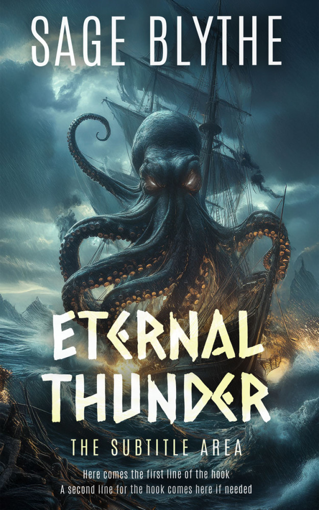 Front view of Outer Space #35287 - Premade Fantasy Book Cover