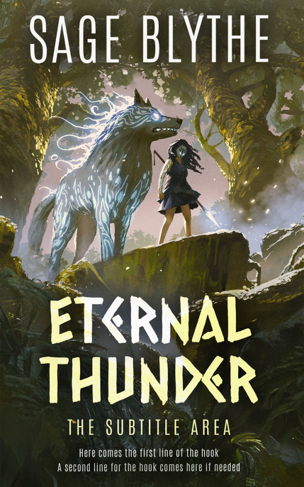 Front view of Birch #35288 - Premade Fantasy Book Cover