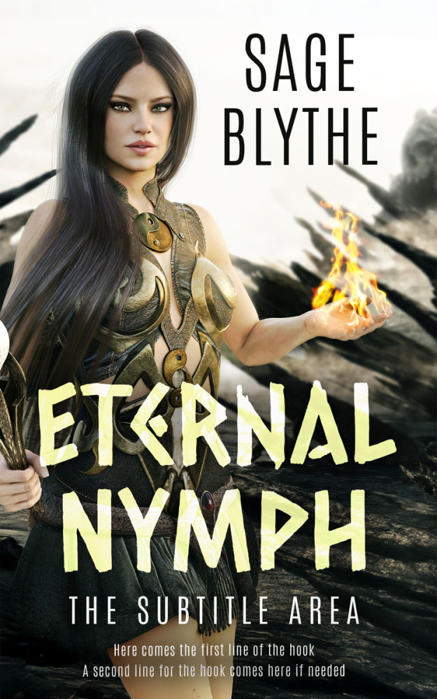 Front view of Aths Special #35294 - Premade Fantasy Book Cover