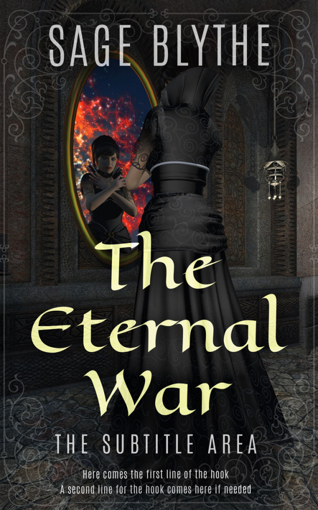 Front view of Tuatara #35296 - Premade Fantasy Book Cover