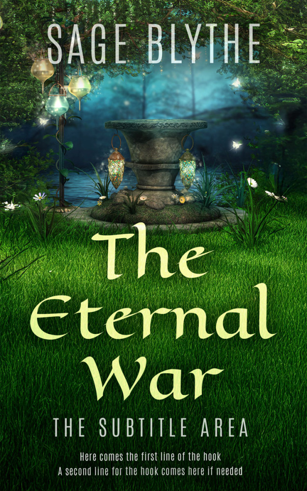 Front view of Celtic #35298 - Premade Fantasy Book Cover