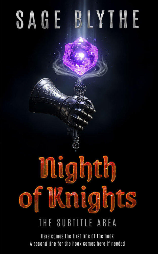 Front view of Cinder #35305 - Premade Fantasy Book Cover