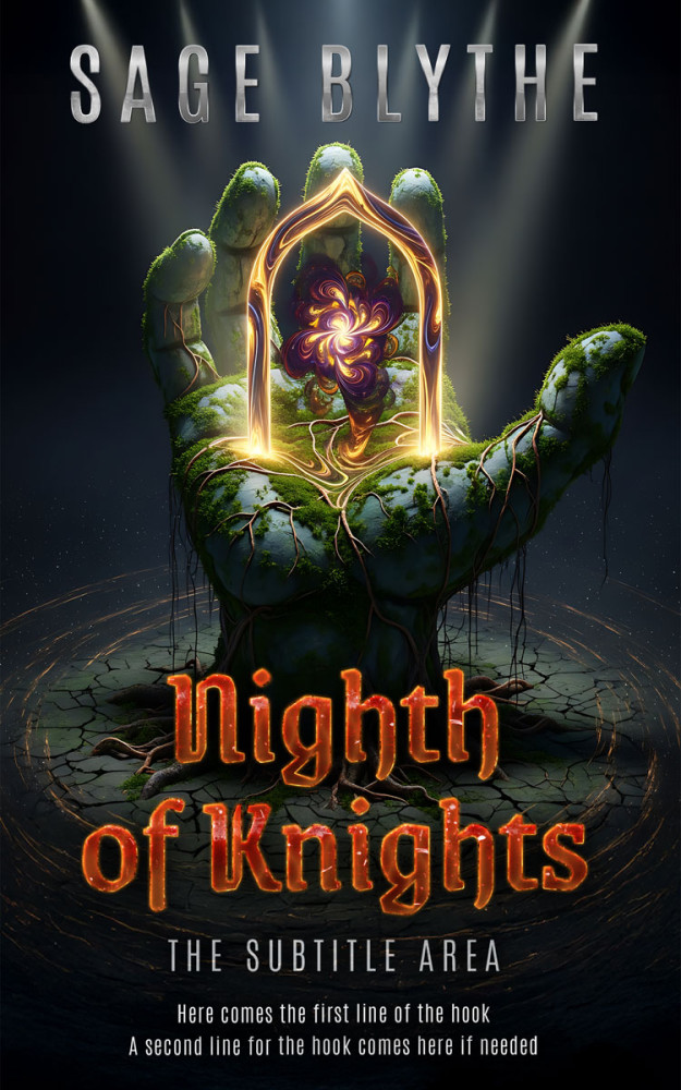 Front view of Woodsmoke #35306 - Premade Fantasy Book Cover