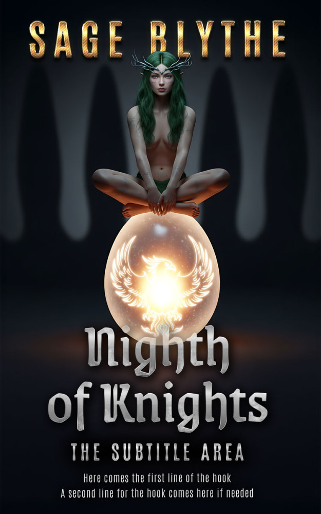 Front view of Woodsmoke #35309 - Premade Fantasy Book Cover