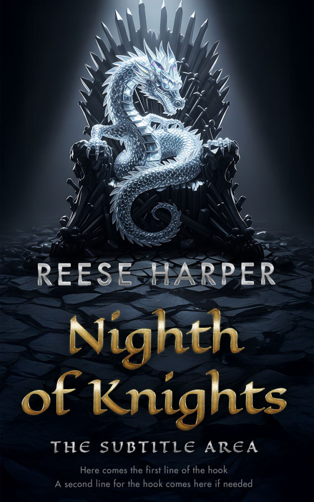 Front view of Bunker #35322 - Premade Fantasy Book Cover