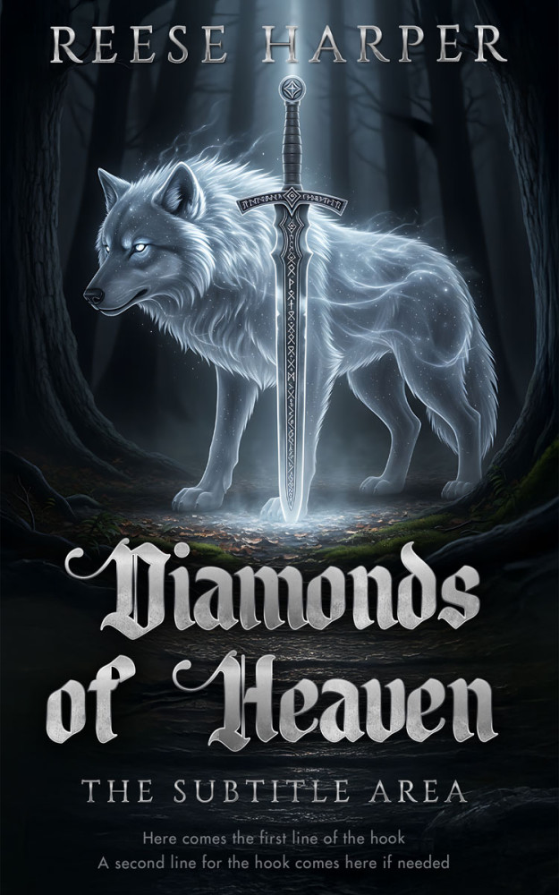 Front view of Bunker #35325 - Premade Fantasy Book Cover