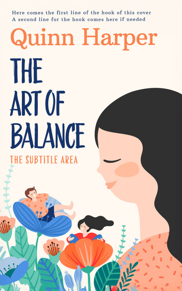 Front view of Linen #35373 - Premade Romance Book Cover