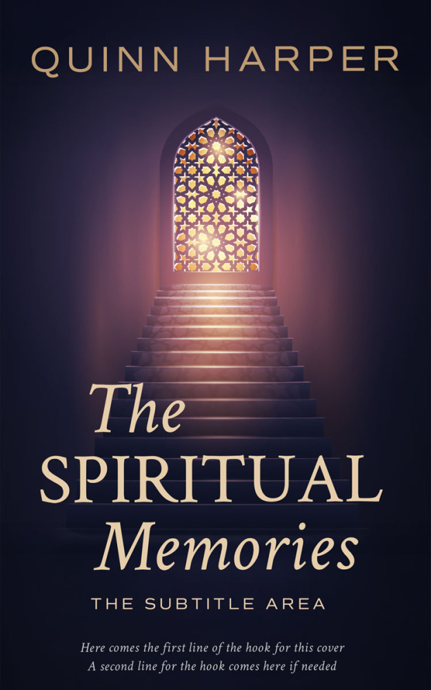 Front view of Steel Gray #35556 - Premade Religion & Spirituality Book Cover