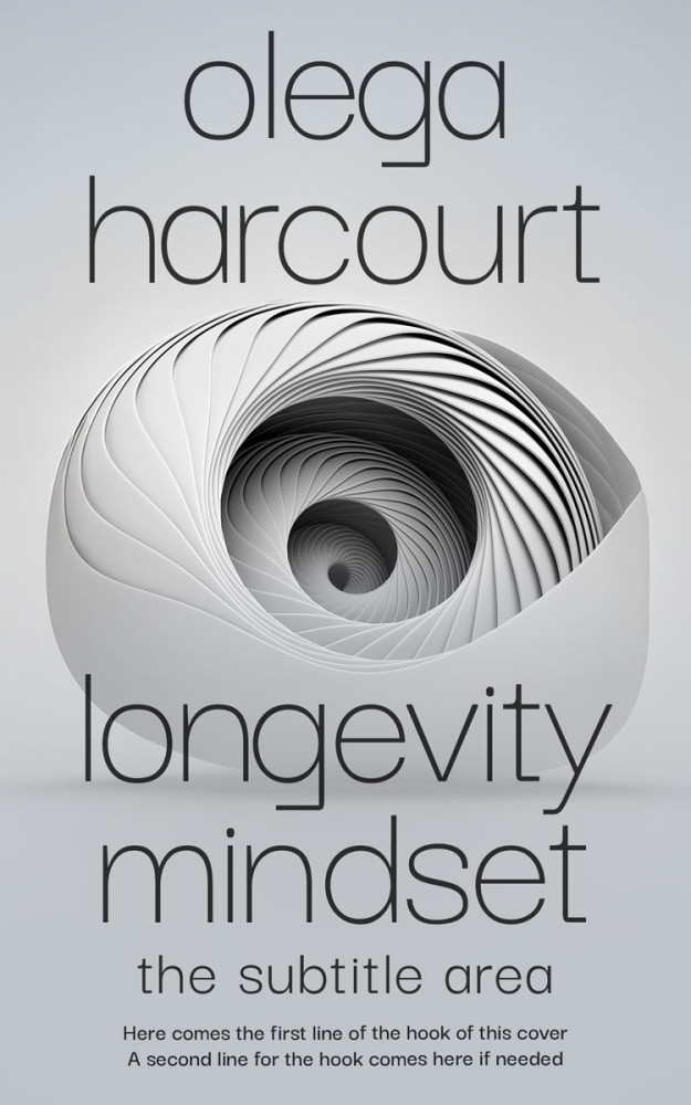 Front view of French Gray #35629 - Premade Abstract Book Cover | BookCoverZone