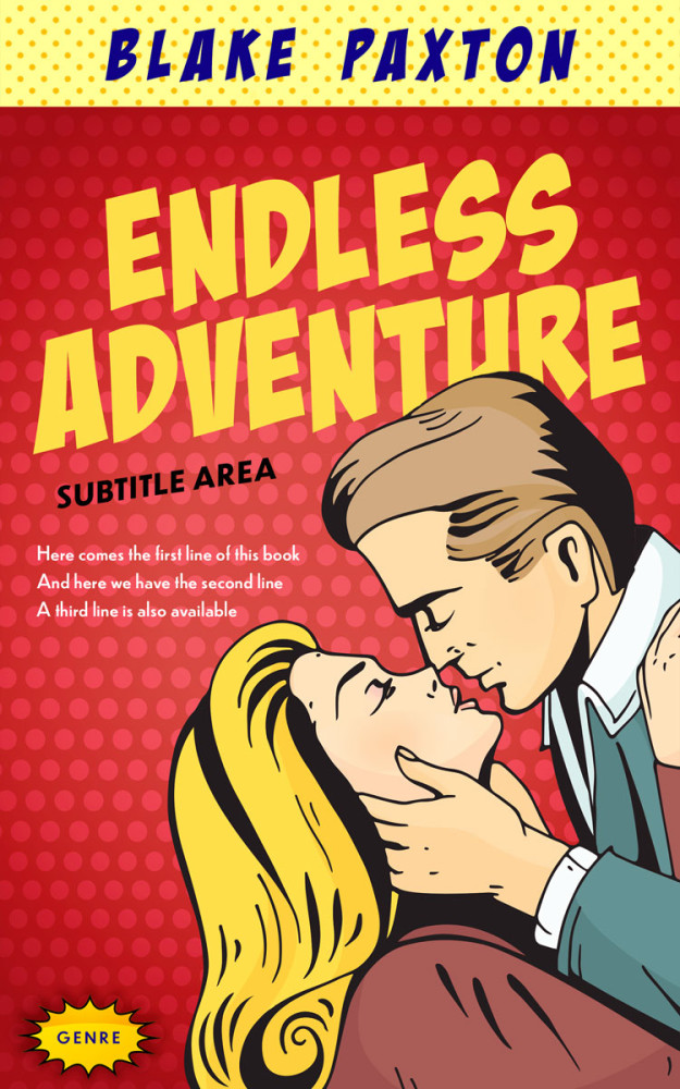 Front view of Flush Mahogany #50008 - Premade Romance Book Cover