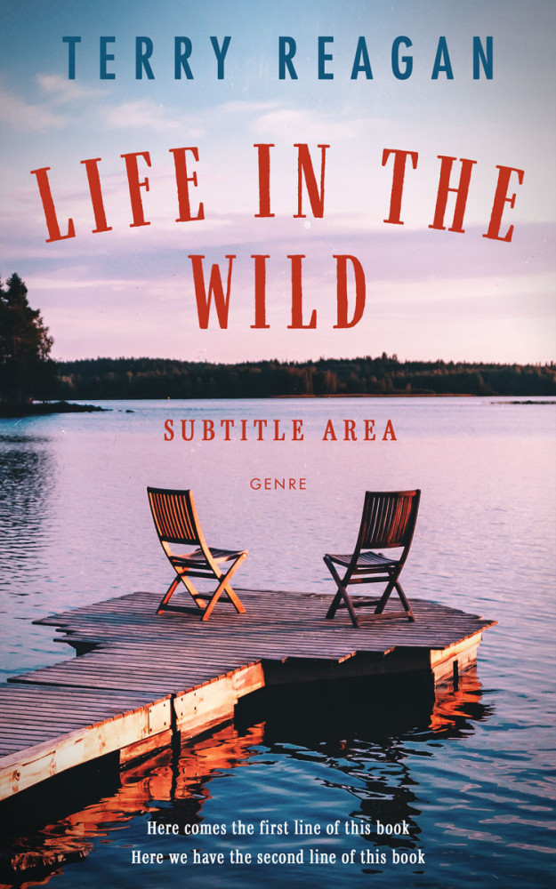 Front view of Maverick #50021 - Premade Literary Fiction Book Cover