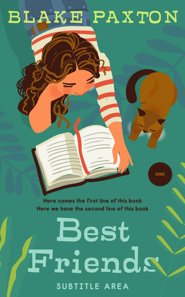 Front view of Viridian #50048 - Premade Teen & Young Adult Book Cover