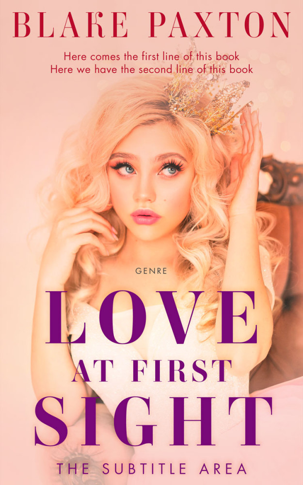 Front view of Apricot Peach #50056 - Premade Fantasy Book Cover | BookCoverZone