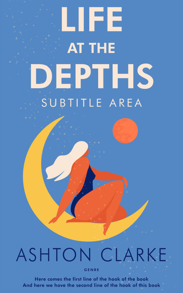 Front view of Indigo #50099 - Premade Fantasy Book Cover