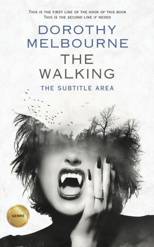 3D mockup of Gray Nurse #1015 - Premade Horror Book Cover